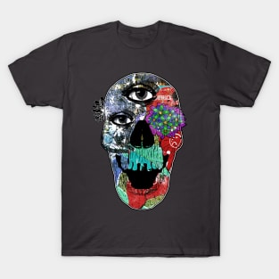 Vintage grunge Occult Skull T-Shirt